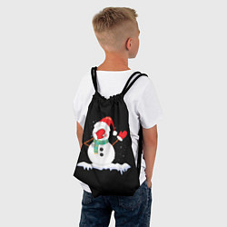 Рюкзак-мешок Cartoon Dab Snowman, цвет: 3D-принт — фото 2