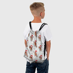 Рюкзак-мешок Тигр Закат Волны, цвет: 3D-принт — фото 2