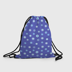 Рюкзак-мешок Снежинки Новогодние, цвет: 3D-принт