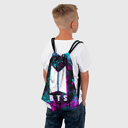Рюкзак-мешок НЕОНОВЫЙ БТС NEON BTS, цвет: 3D-принт — фото 2
