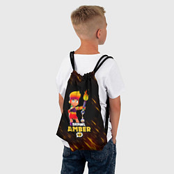 Рюкзак-мешок Brawl Stars - Amber, цвет: 3D-принт — фото 2