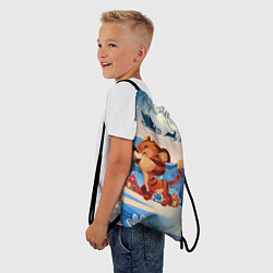 Рюкзак-мешок Гуляющий тигр 2022, цвет: 3D-принт — фото 2