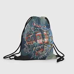 Рюкзак-мешок Трамвай Номер 13 Ужасы, цвет: 3D-принт