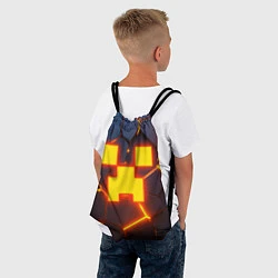 Рюкзак-мешок ОГНЕННЫЙ КРИПЕР 3D ПЛИТЫ FIRE CREEPER, цвет: 3D-принт — фото 2