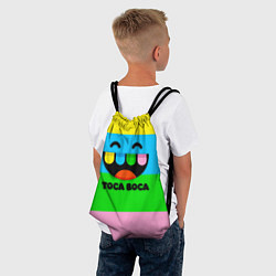 Рюкзак-мешок Toca Boca Logo Тока Бока, цвет: 3D-принт — фото 2