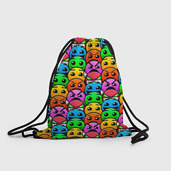 Рюкзак-мешок GEOMETRY DASH LEVELS SMILE, цвет: 3D-принт