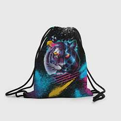 Рюкзак-мешок Забрызганный тигр, цвет: 3D-принт