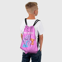 Рюкзак-мешок Четвертый день рождения, цвет: 3D-принт — фото 2