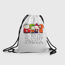 Рюкзак-мешок South Park - Южный парк Кенни, Кайл, Стэн и Эрик, цвет: 3D-принт