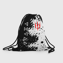 Рюкзак-мешок The Witcher black & white, цвет: 3D-принт