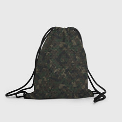 Рюкзак-мешок Камуфляж: лесной, цвет: 3D-принт