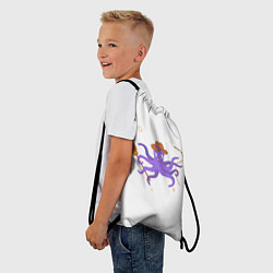Рюкзак-мешок Осьминог ковбой, цвет: 3D-принт — фото 2