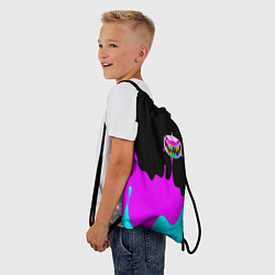 Рюкзак-мешок 6IX9INE Подтеки Красок, цвет: 3D-принт — фото 2