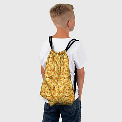 Рюкзак-мешок Золотые Биткоины, цвет: 3D-принт — фото 2