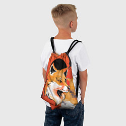 Рюкзак-мешок Хитрый лис в закате, цвет: 3D-принт — фото 2