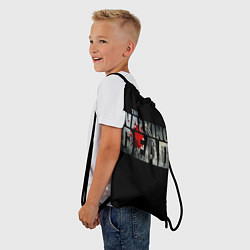 Рюкзак-мешок Walking dead - лого с пятнами крови, цвет: 3D-принт — фото 2