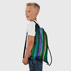 Рюкзак-мешок Свет неоновой радуги, цвет: 3D-принт — фото 2