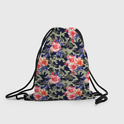 Рюкзак-мешок Military rose, цвет: 3D-принт