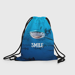 Рюкзак-мешок Акула смайл, цвет: 3D-принт