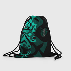 Рюкзак-мешок МАСКА И ТАТУИРОВКА СЯО XIAO ГЕНШИН, цвет: 3D-принт