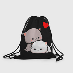 Рюкзак-мешок Котическая любовь Kitty Love, цвет: 3D-принт