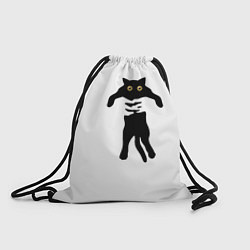 Рюкзак-мешок Кот в руках, цвет: 3D-принт