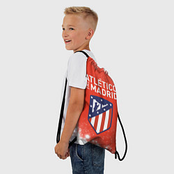 Рюкзак-мешок ATLETICO MADRID Брызги, цвет: 3D-принт — фото 2