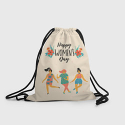 Рюкзак-мешок Девчата, цвет: 3D-принт