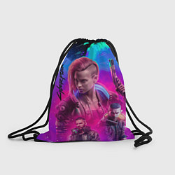 Рюкзак-мешок Vi Ви Cyberpunk 2077, цвет: 3D-принт