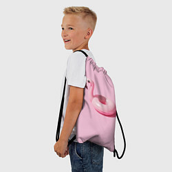 Рюкзак-мешок Flamingos Розовый фламинго, цвет: 3D-принт — фото 2