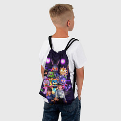 Рюкзак-мешок Five Nights at Freddys: Security Breach персонажи, цвет: 3D-принт — фото 2