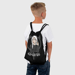 Рюкзак-мешок Девушка ведьма: бла бла - бла, цвет: 3D-принт — фото 2