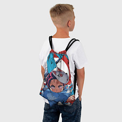 Рюкзак-мешок ДЫХАНИЕ ВОДЫ ВТОРОЙ СТИЛЬ, цвет: 3D-принт — фото 2