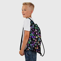 Рюкзак-мешок Неоновые жуки, цвет: 3D-принт — фото 2