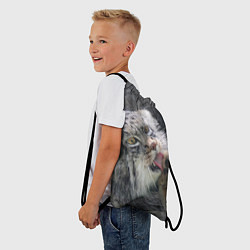 Рюкзак-мешок Манул Лапка, цвет: 3D-принт — фото 2