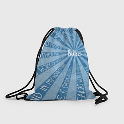 Рюкзак-мешок Beatles - голубой, цвет: 3D-принт