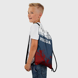 Рюкзак-мешок Россия - краски, цвет: 3D-принт — фото 2