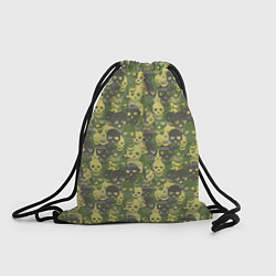 Рюкзак-мешок Черепа - камуфляж, цвет: 3D-принт