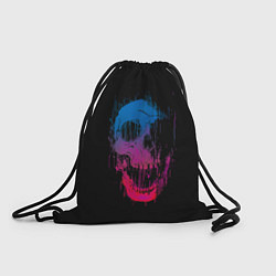 Рюкзак-мешок Череп Неоновый градиент, цвет: 3D-принт