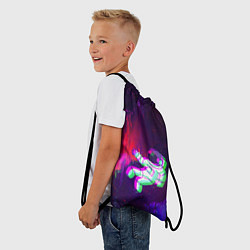 Рюкзак-мешок Space Glitch, цвет: 3D-принт — фото 2