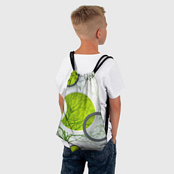 Рюкзак-мешок Круги и птицы - АРТ, цвет: 3D-принт — фото 2