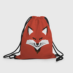 Рюкзак-мешок Рыжая серьезная лиса, цвет: 3D-принт