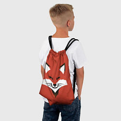 Рюкзак-мешок Рыжая серьезная лиса, цвет: 3D-принт — фото 2