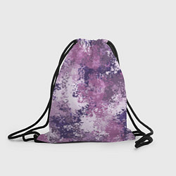 Рюкзак-мешок Спортивный камуфляж Пикси - Лаванда, цвет: 3D-принт