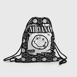 Рюкзак-мешок NIRVANA символика, цвет: 3D-принт