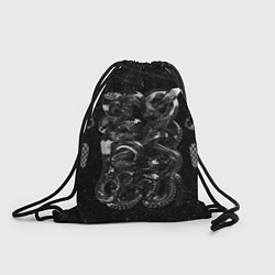 Рюкзак-мешок Чб Блестящая Змея Snake Shine, цвет: 3D-принт