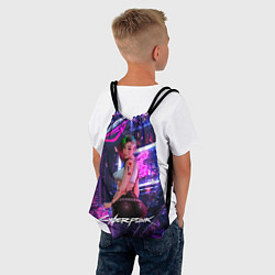 Рюкзак-мешок Cyberpunk 18 Judy, цвет: 3D-принт — фото 2
