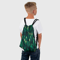 Рюкзак-мешок Еловый лес spruce forest, цвет: 3D-принт — фото 2