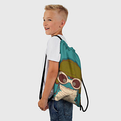 Рюкзак-мешок Крейзи лягуха в шапке, цвет: 3D-принт — фото 2