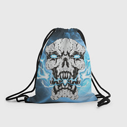 Рюкзак-мешок Череп-монстр в молниях, цвет: 3D-принт
